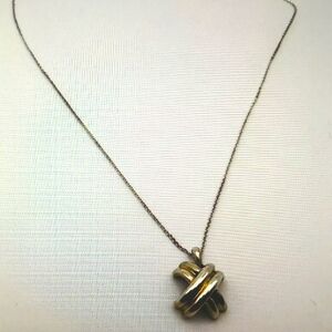 TIFFANY&CO. Silver 925 Signature Cross Necklace